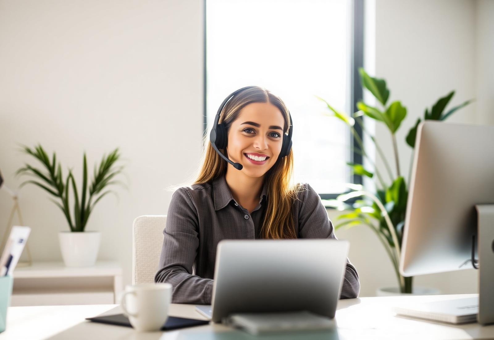 A HelpLine case manager on a call